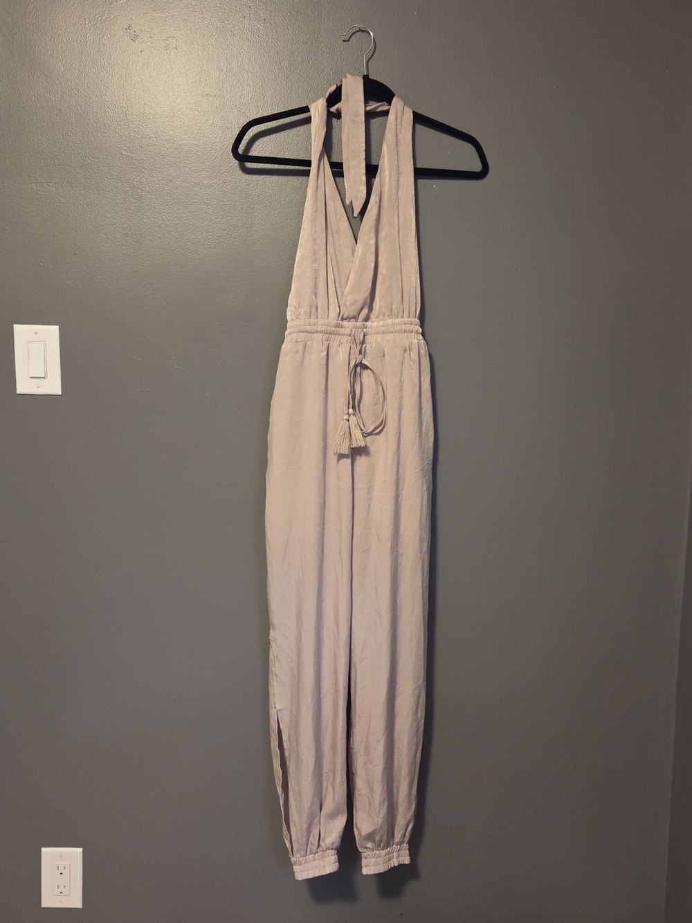 Backless Halter Jumpsuit - Picture 1 of 7